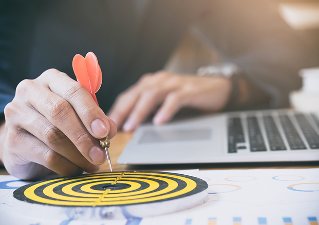 Developer working on laptop